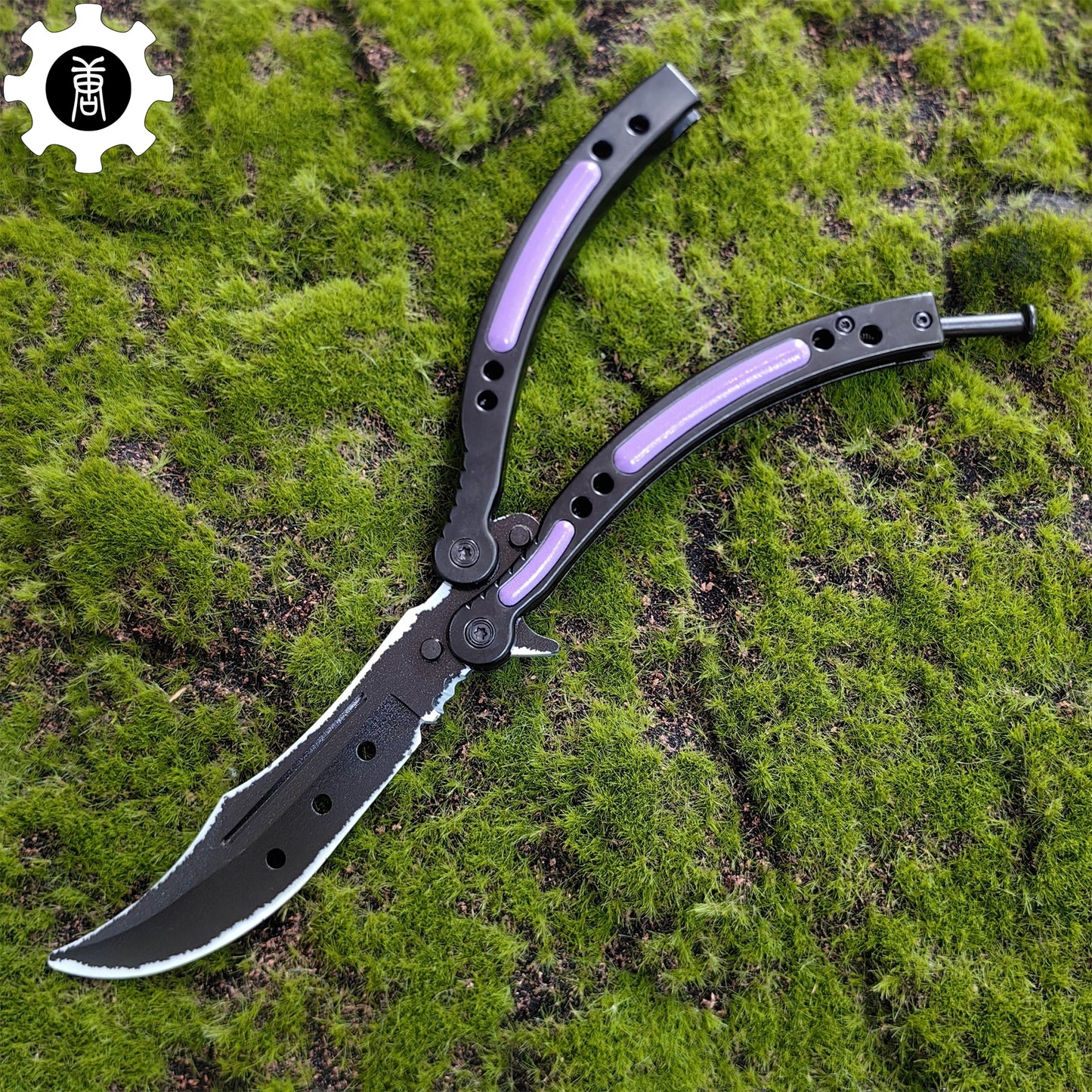 Ultraviolet Balisong Stainless Steel Game Butterfly Knife 