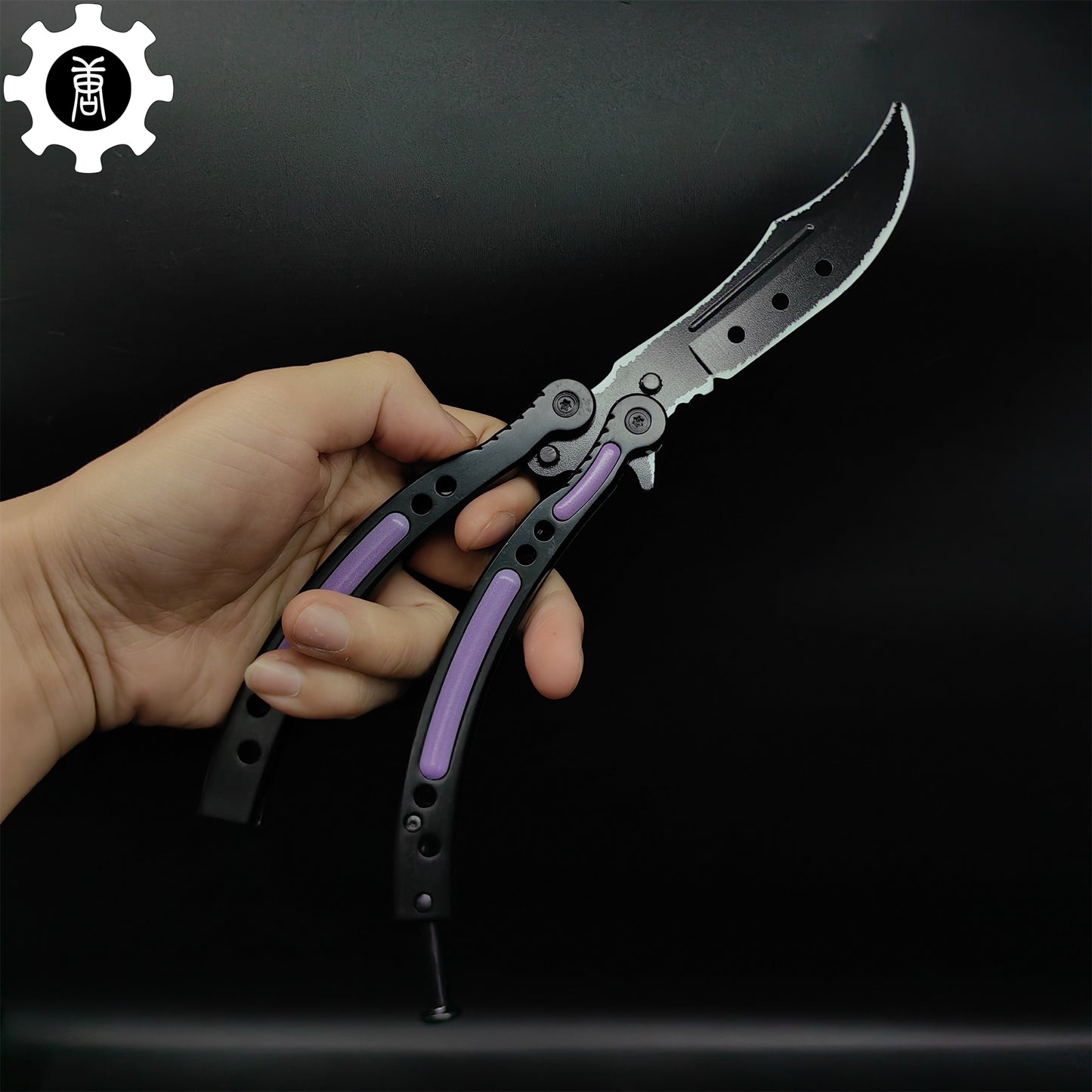 Ultraviolet Balisong Stainless Steel Game Butterfly Knife 
