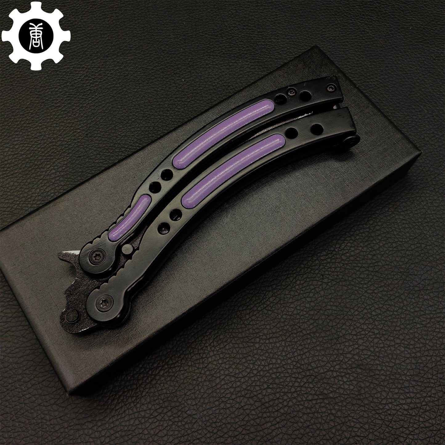 Ultraviolet Balisong Stainless Steel Game Butterfly Knife 