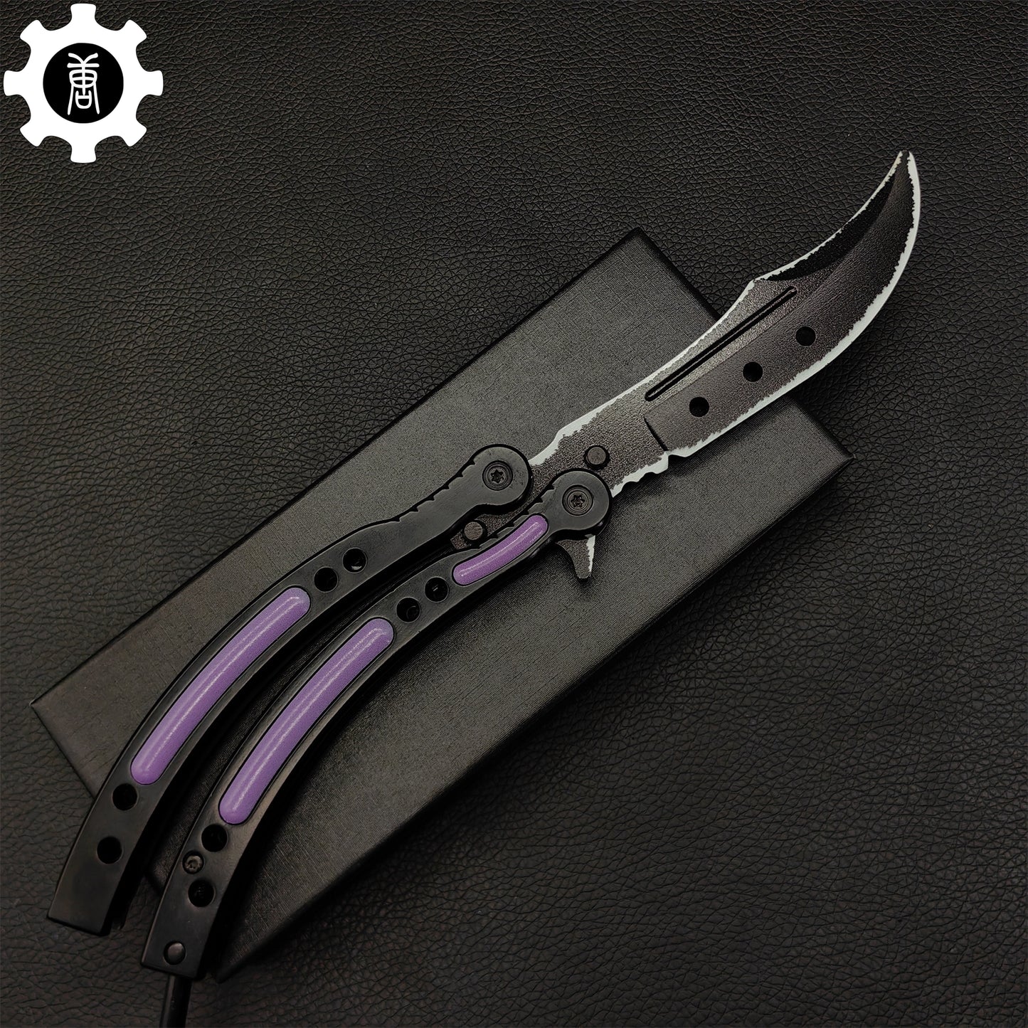 Ultraviolet Balisong Stainless Steel Game Butterfly Knife 