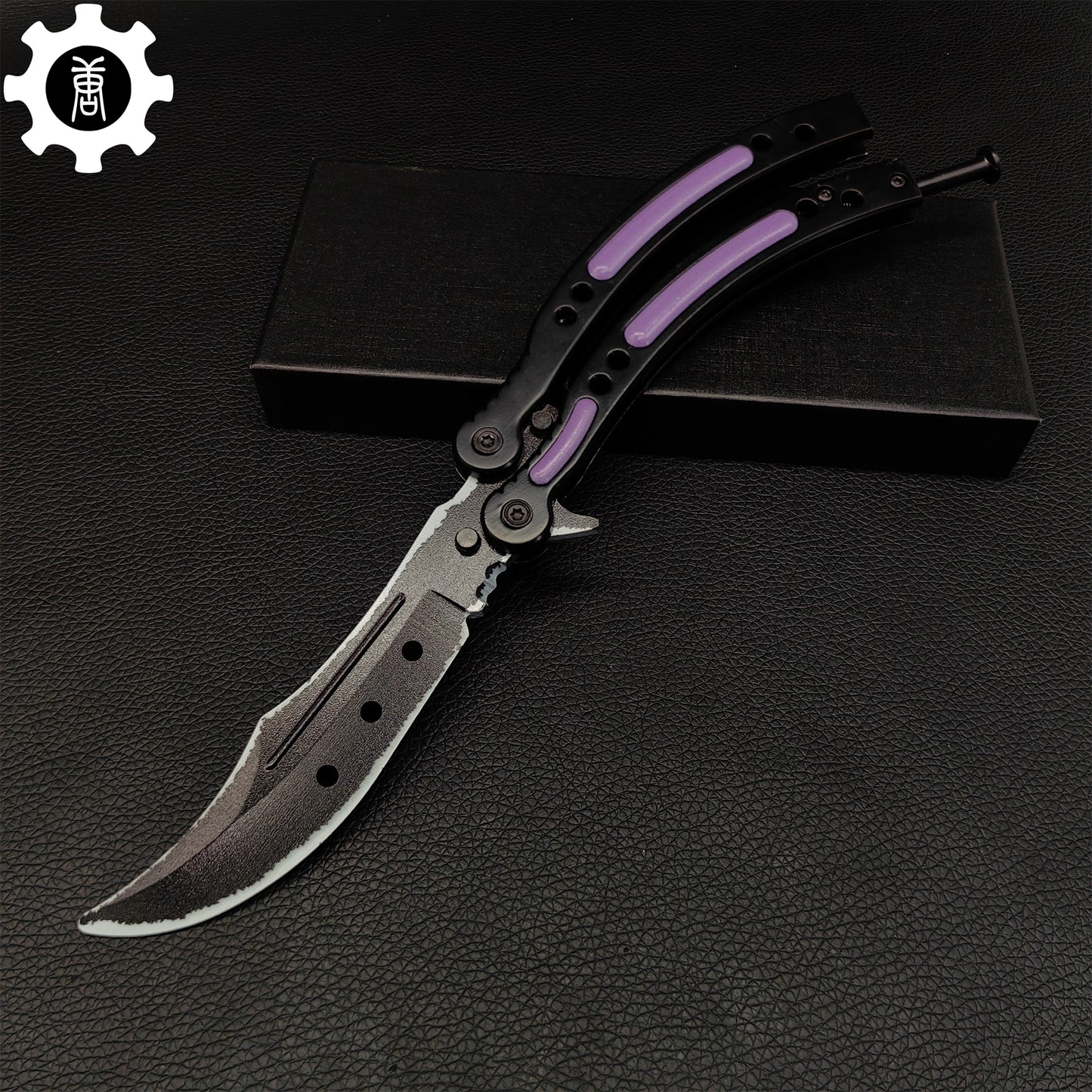 Ultraviolet Balisong Stainless Steel Game Butterfly Knife 