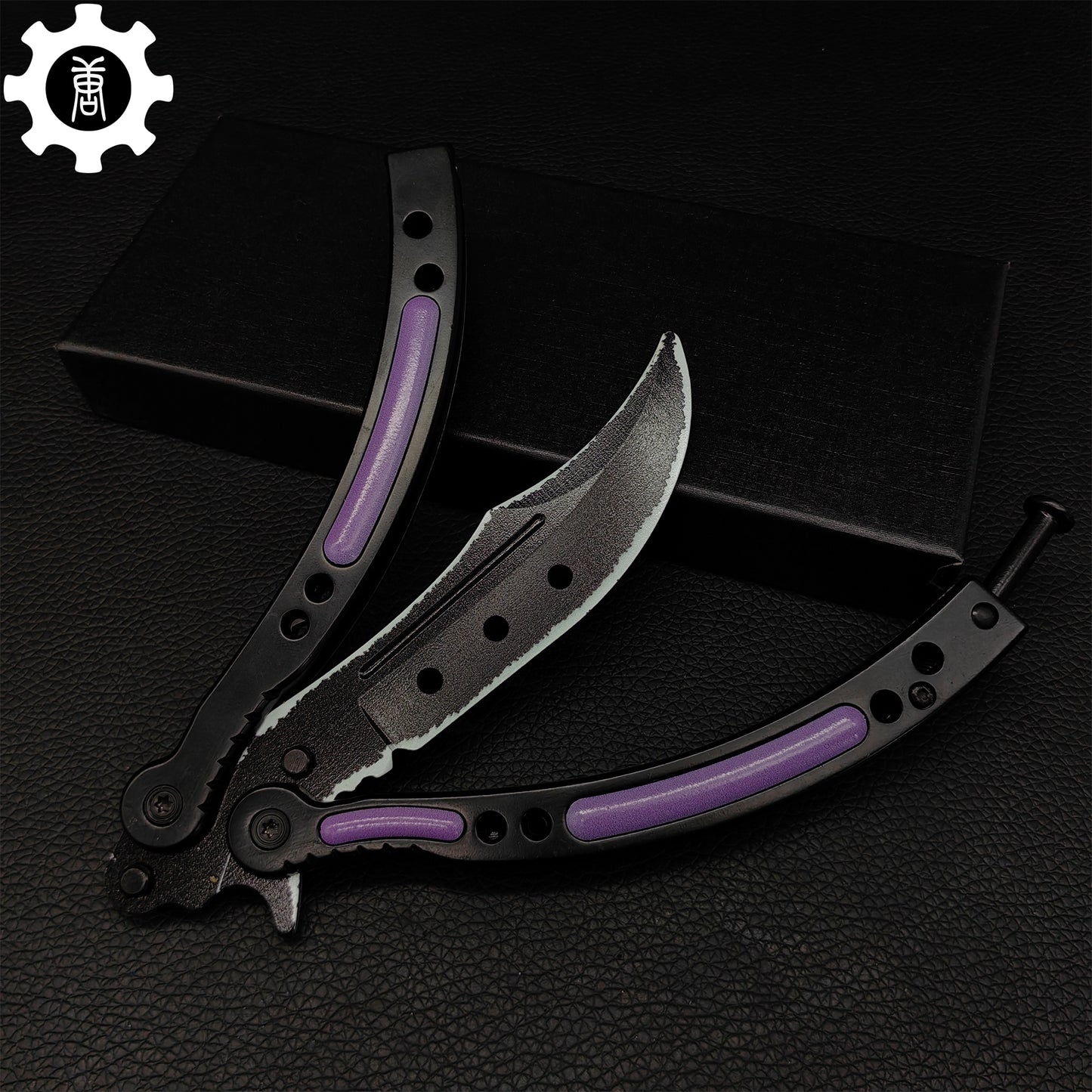 Ultraviolet Balisong Stainless Steel Game Butterfly Knife 