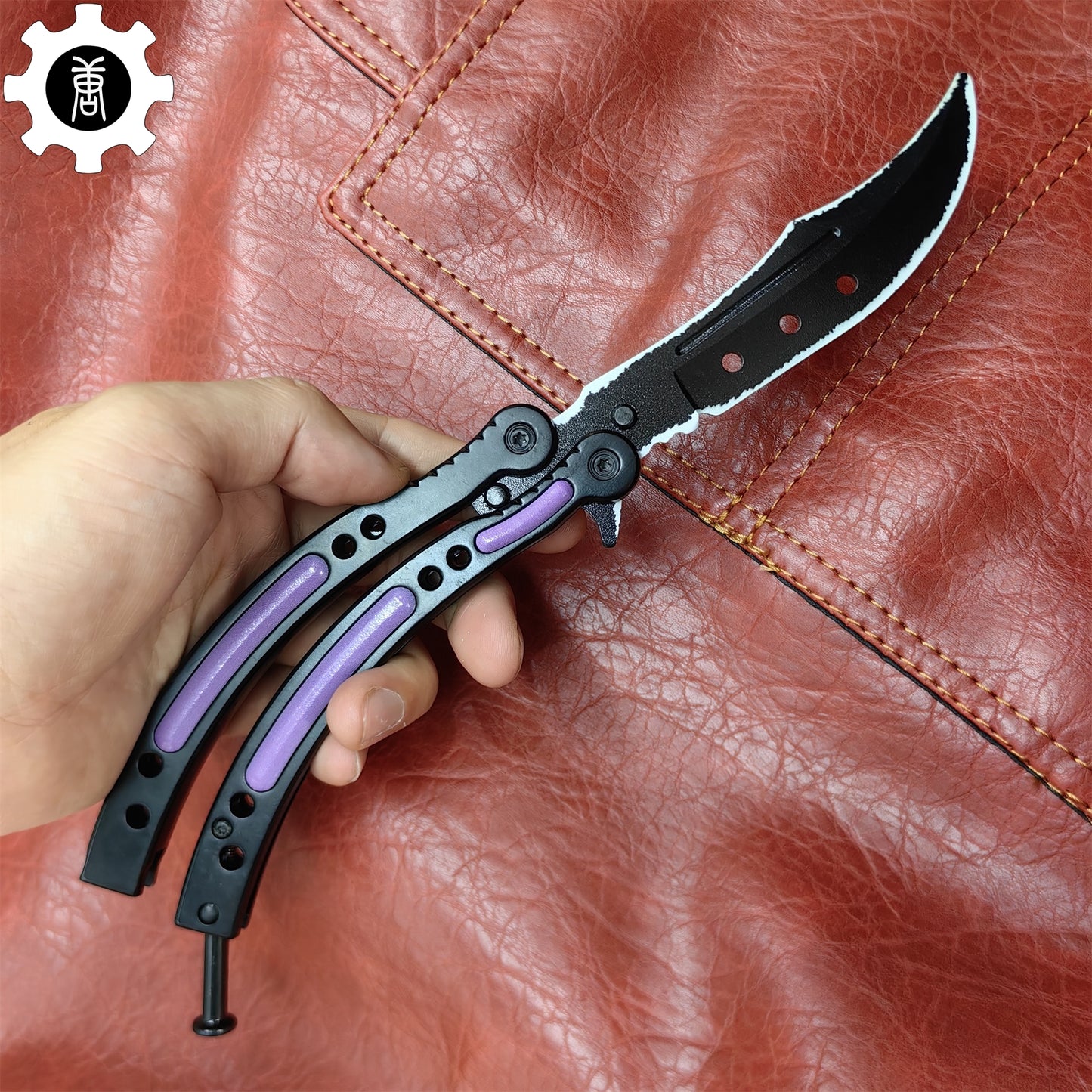Ultraviolet Balisong Stainless Steel Game Butterfly Knife 