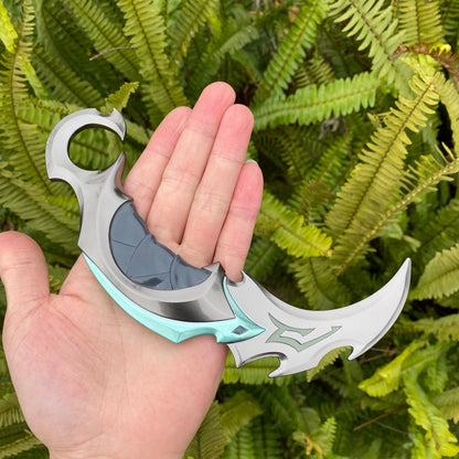 Reaver Karambit Metal Blunt Blade Trainer Cosplay Prop Game Replica