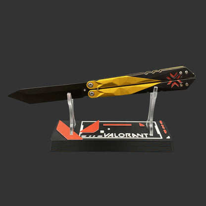 Champion 2022 Butterfly Knife Blunt Blade Balisong Trainer Display Fan Art