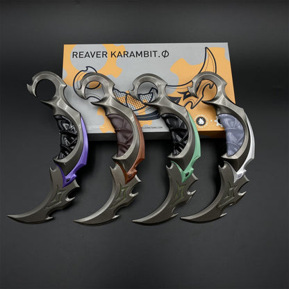 Reaver Karambit Metal Blunt Blade Trainer Cosplay Prop Game Replica