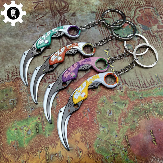 Metal Velocity Karambit Tiny Keychain Pendant