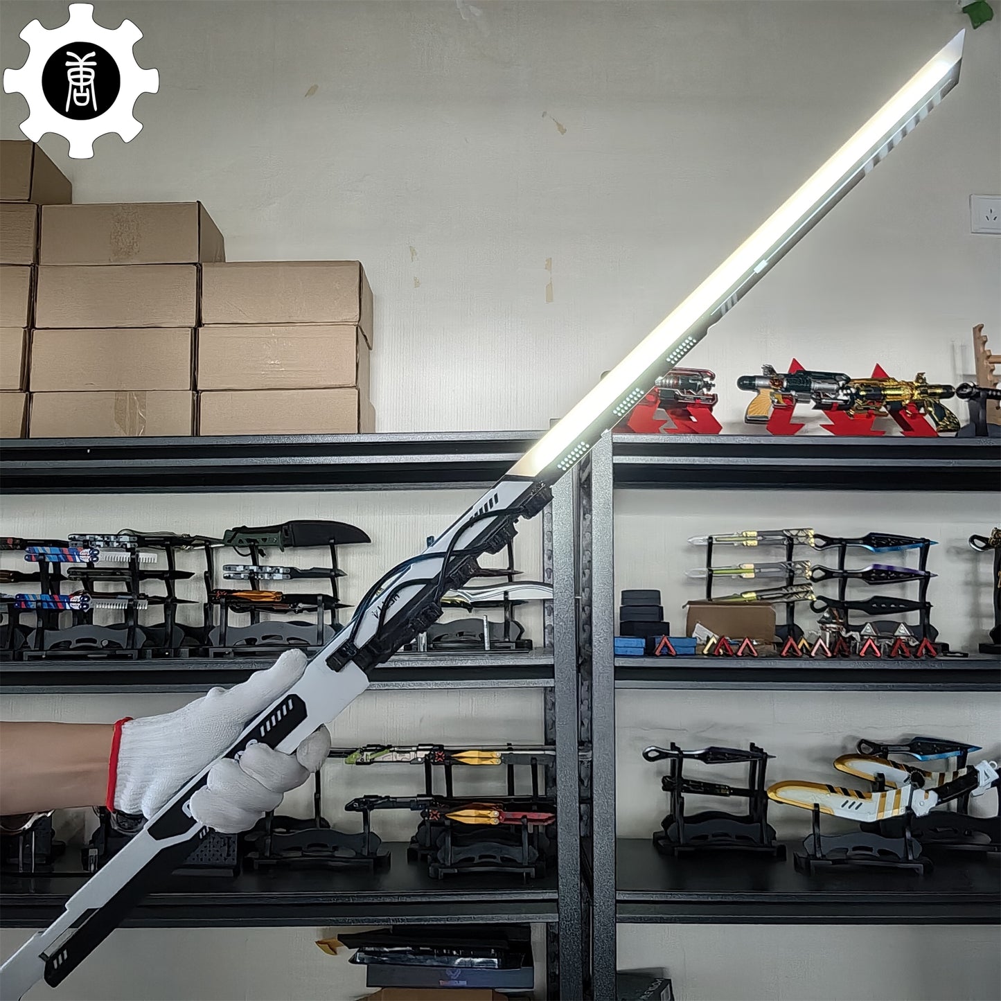 White Izanami Katana High-End Game Cosplay Prop