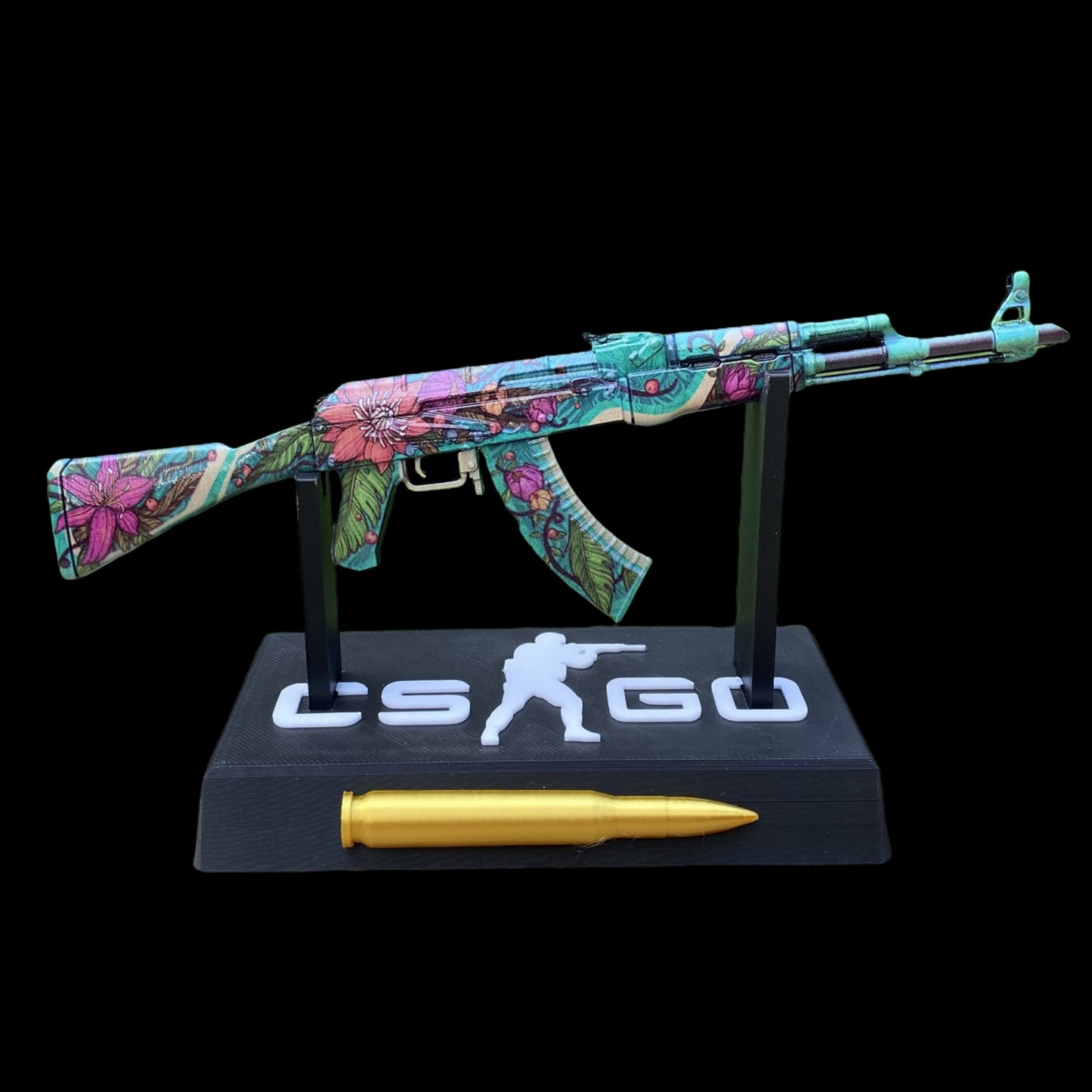 AK47 Wild Lotus Metal Miniature Gun