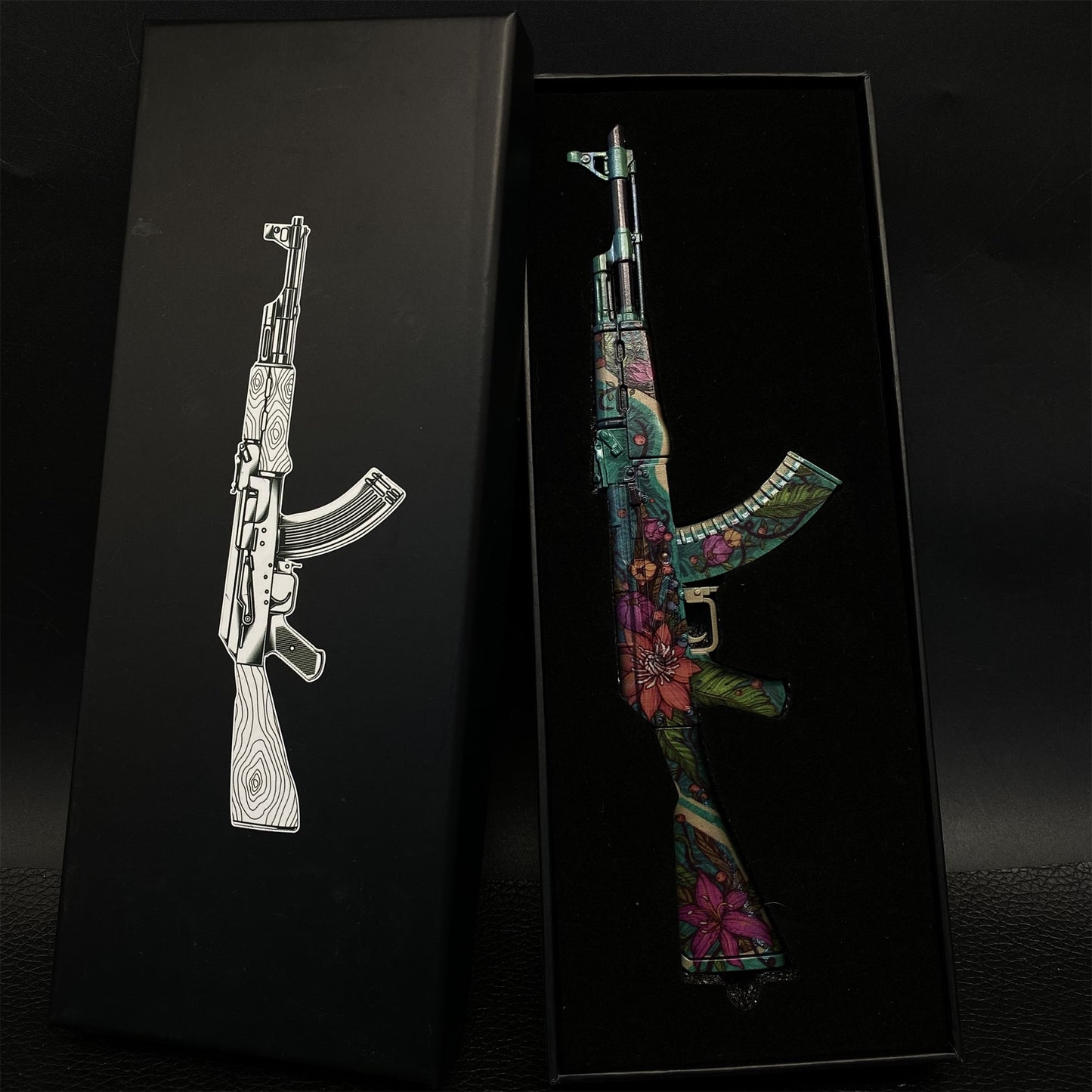 AK47 Wild Lotus Metal Miniature Gun