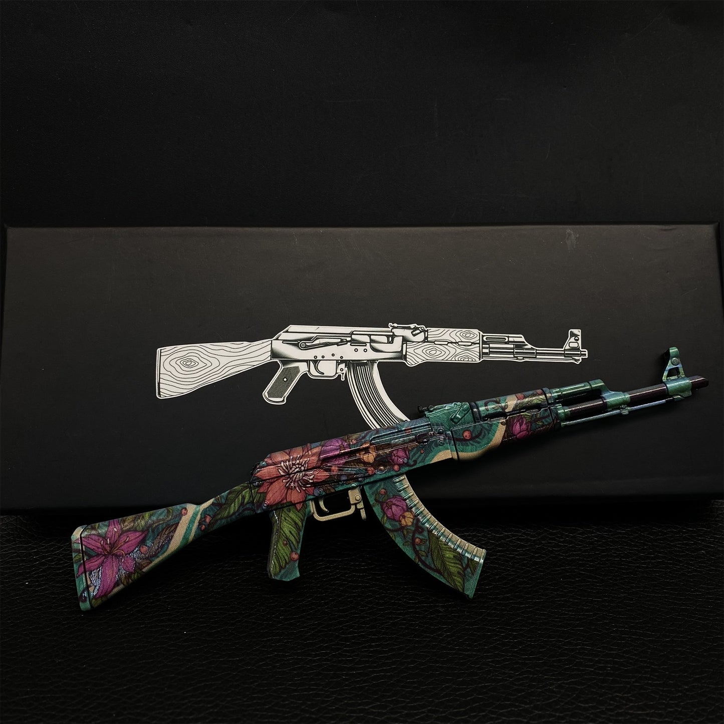 AK47 Wild Lotus Metal Miniature Gun