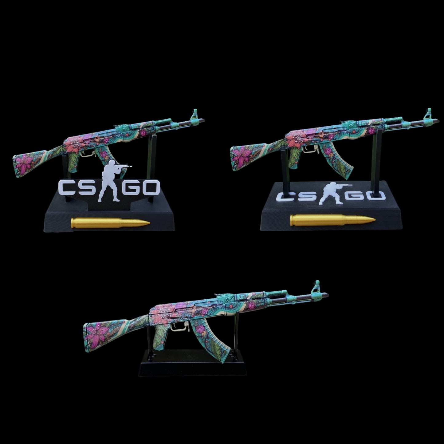 AK47 Wild Lotus Metal Miniature Gun