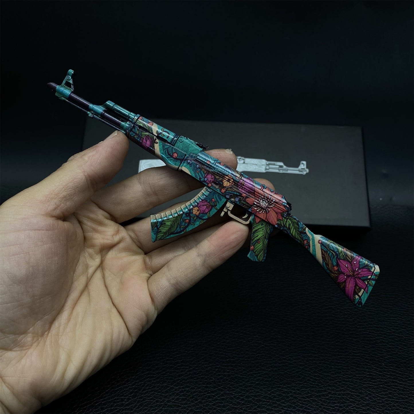 AK47 Wild Lotus Metal Miniature Gun
