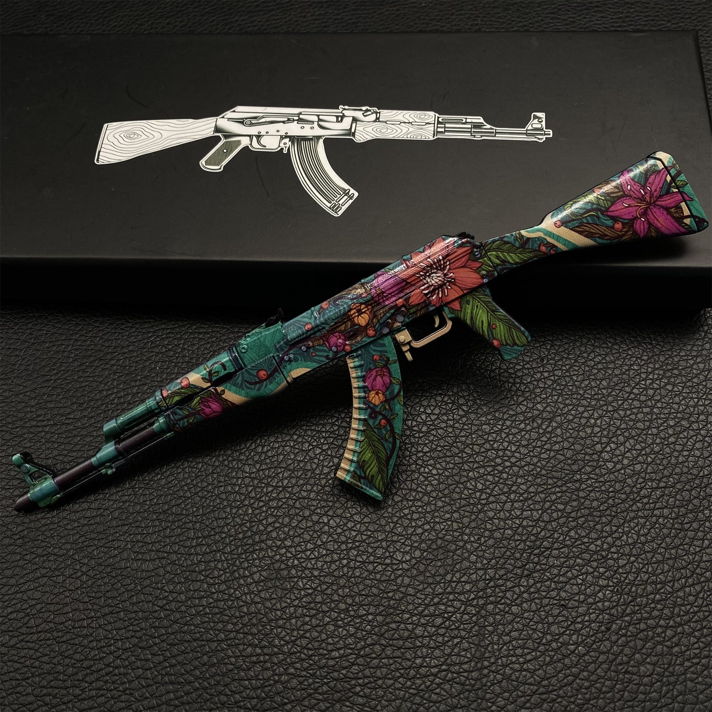 AK47 Wild Lotus Metal Miniature Gun