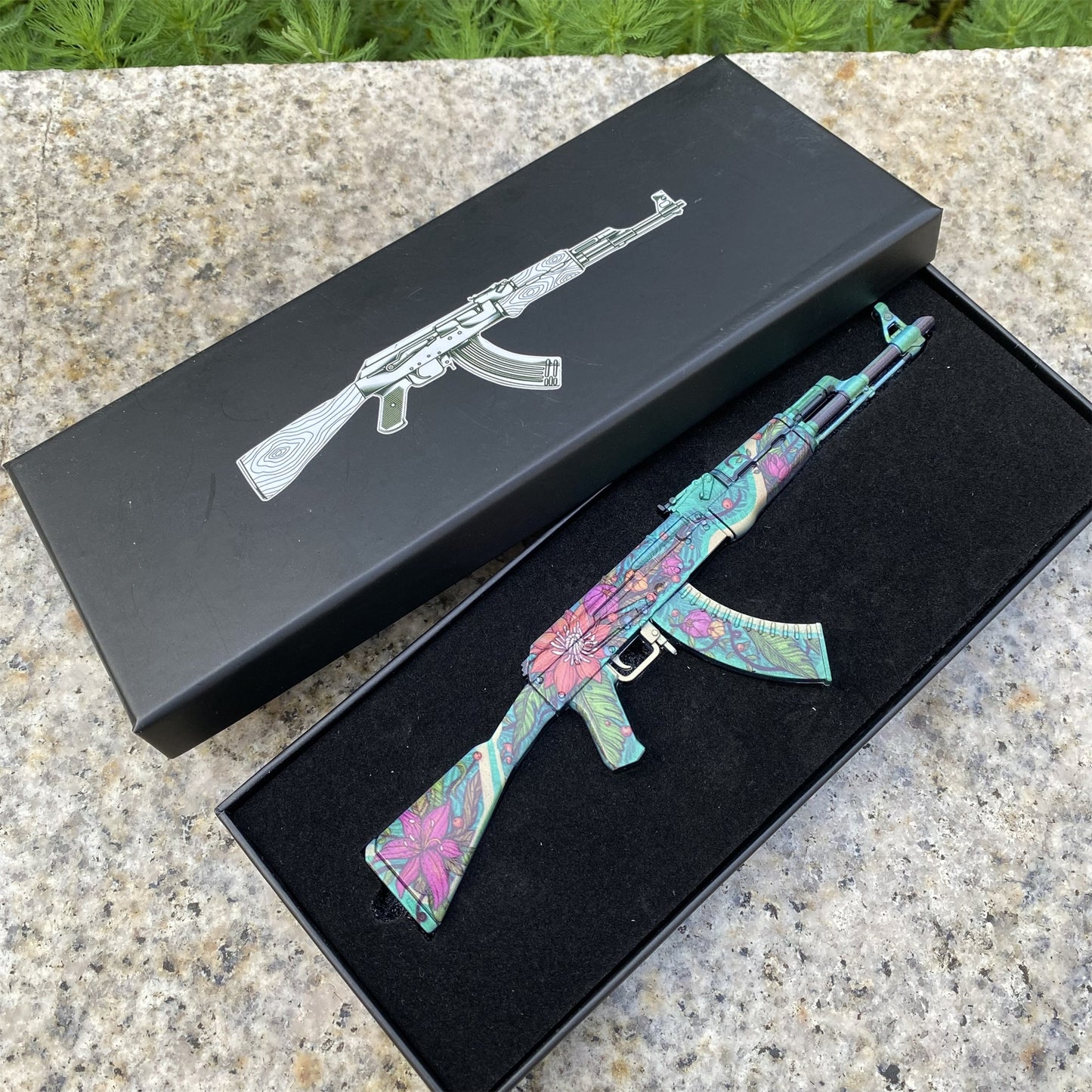 AK47 Wild Lotus Metal Miniature Gun