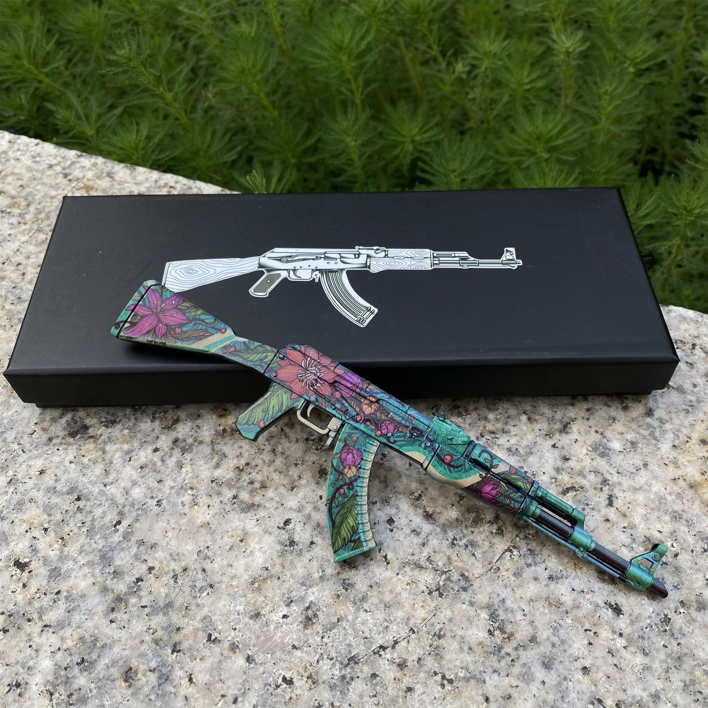 AK47 Wild Lotus Metal Miniature Gun