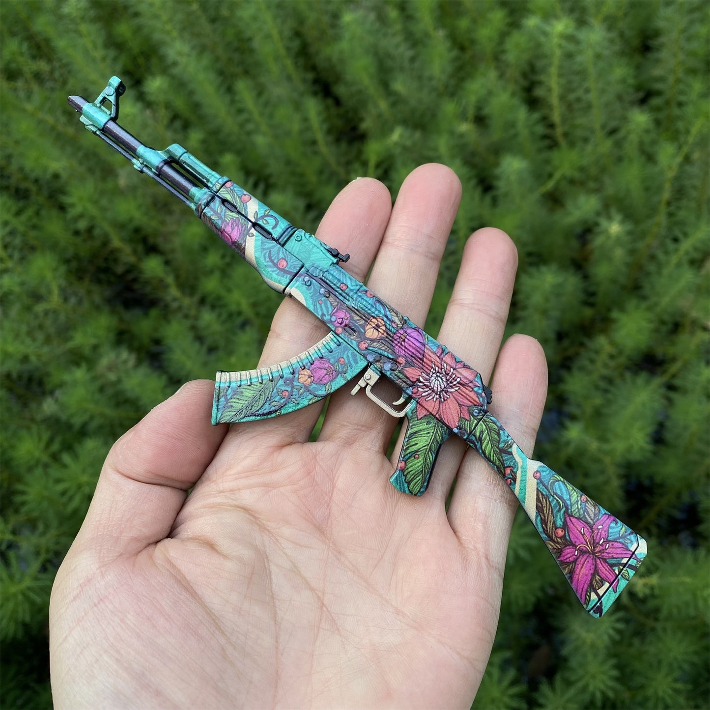 AK47 Wild Lotus Metal Miniature Gun