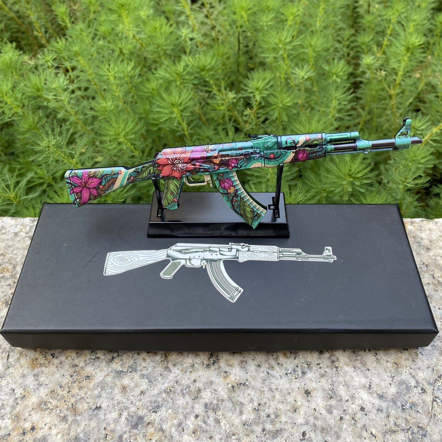 AK47 Wild Lotus Metal Miniature Gun