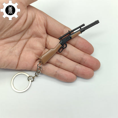 Tiny Winchester 1894 W94 Sniper Rifle Keychain Metal Pendant