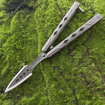 Wraith Heirloom Kunai Metal Blunt Blade Balisong display model