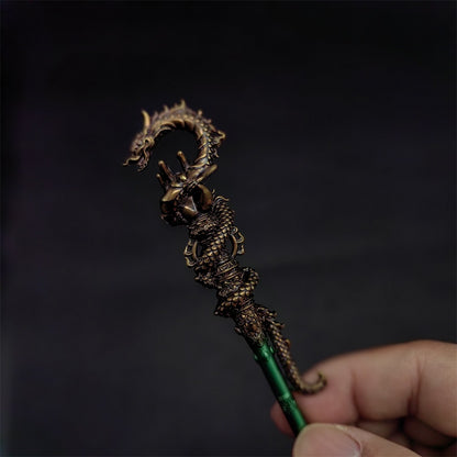 Black Wukong JinGuBang Willow Wood Golden Loong Chitin Loongwreath Bronze Cloud Staffs Golden Hoop7 in 1 Gift Box