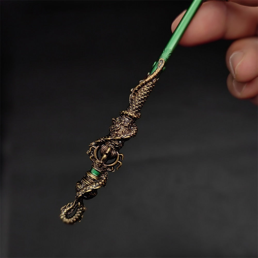 Black Wukong JinGuBang Willow Wood Golden Loong Chitin Loongwreath Bronze Cloud Staffs Golden Hoop7 in 1 Gift Box
