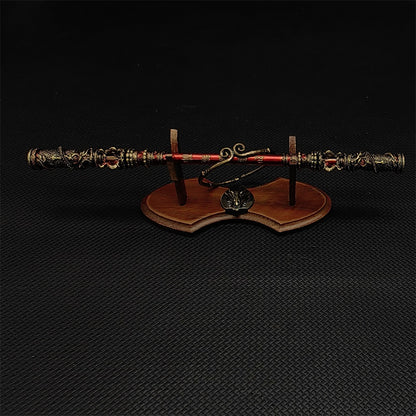 Black Wukong JinGuBang Willow Wood Golden Loong Chitin Loongwreath Bronze Cloud Staffs Golden Hoop7 in 1 Gift Box