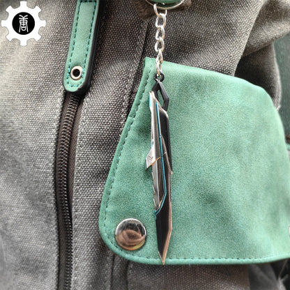 Mini XERØFANG Knife Tiny KeyChain Metal Pendant