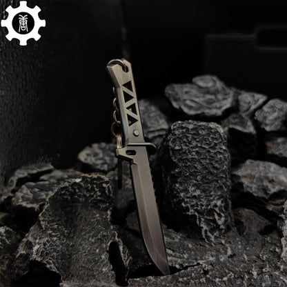 Mini Xenohunter Knife Metal Keychain
