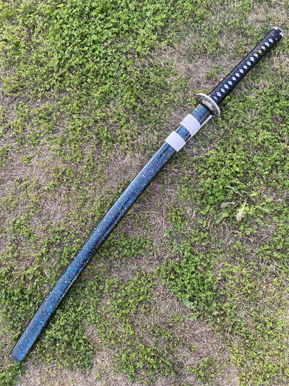 Ice Dragon Katana Damascus Steel Samurai Sword
