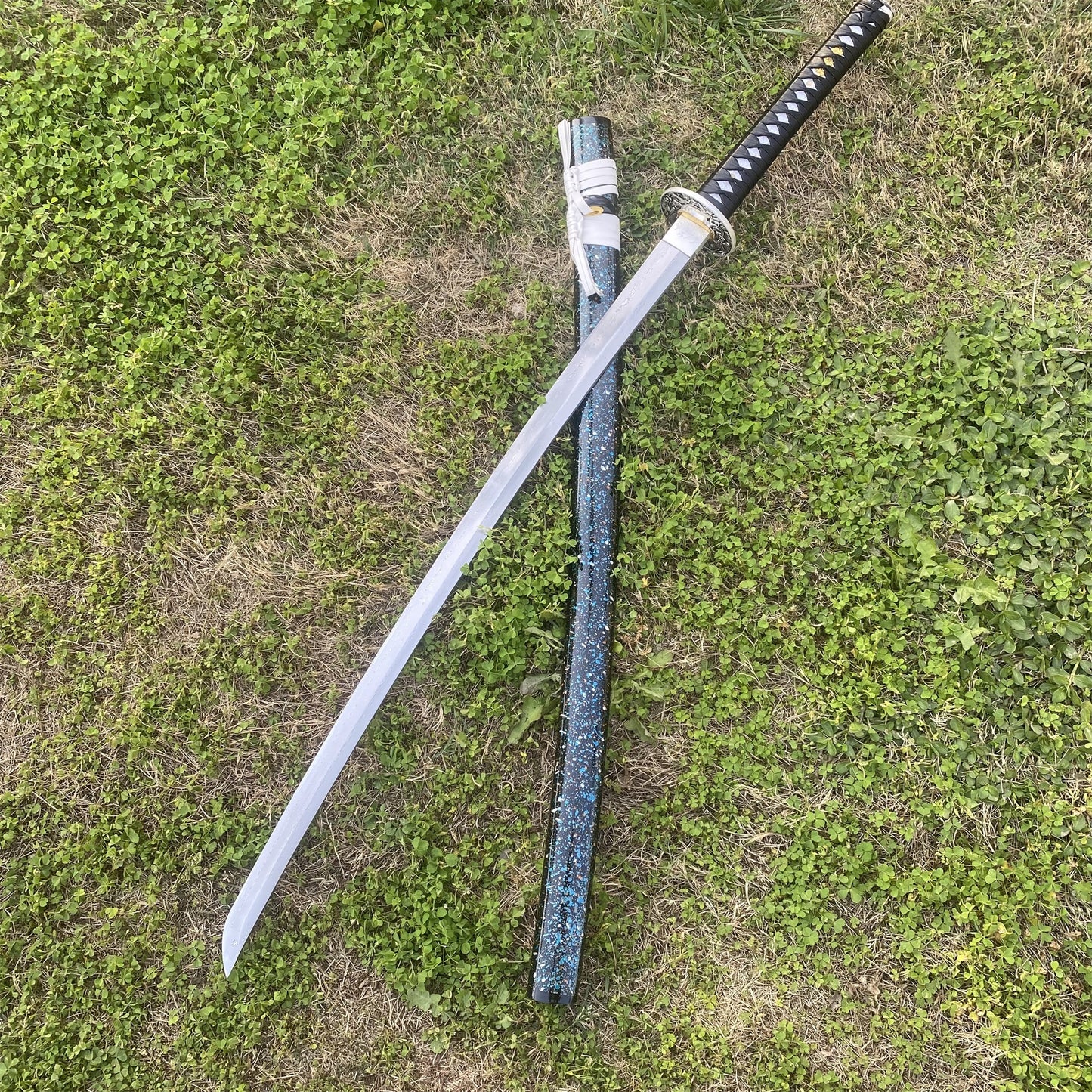 Ice Dragon Katana Damascus Steel Samurai Sword