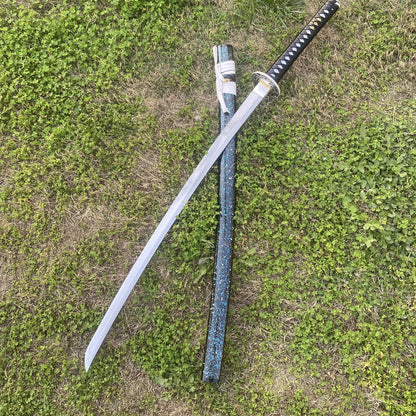 Ice Dragon Katana Damascus Steel Samurai Sword