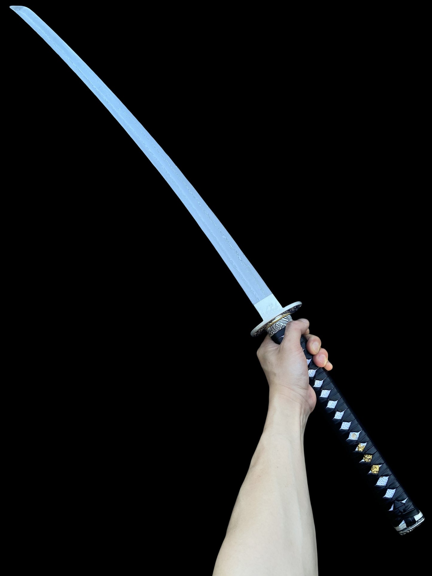 Ice Dragon Katana Damascus Steel Samurai Sword