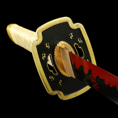 Yoriichi Tsugikuni Nichirin Sword Orignal Sun Breathing Nichirin Blade For Collection