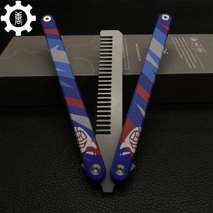 High-End CNC Yoru Comb Aluminum Alloy Handle Yoru Knife Balisong Trainer