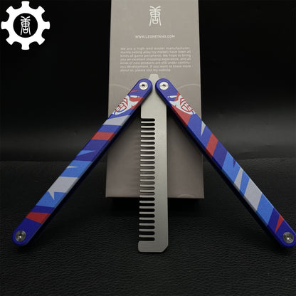 High-End CNC Yoru Comb Aluminum Alloy Handle Yoru Knife Balisong Trainer