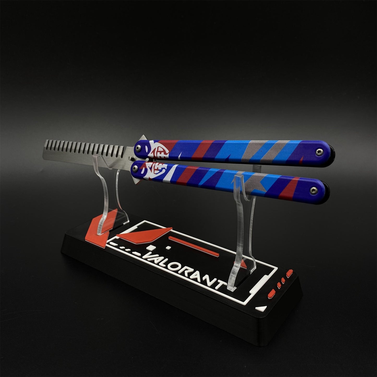 Blunt Blade Stainless Steel Yoru Comb Balisong Butterfly Trainer