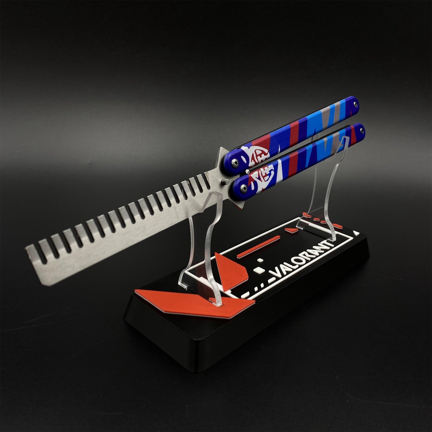 Blunt Blade Stainless Steel Yoru Comb Balisong Butterfly Trainer
