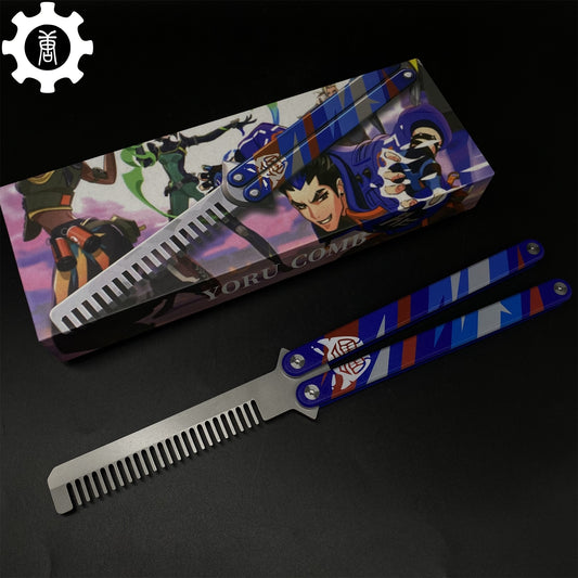 High-End CNC Yoru Comb Aluminum Alloy Handle Yoru Knife Balisong Trainer