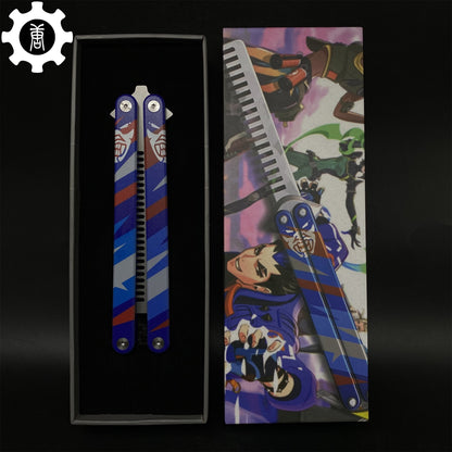 High-End CNC Yoru Comb Aluminum Alloy Handle Yoru Knife Balisong Trainer
