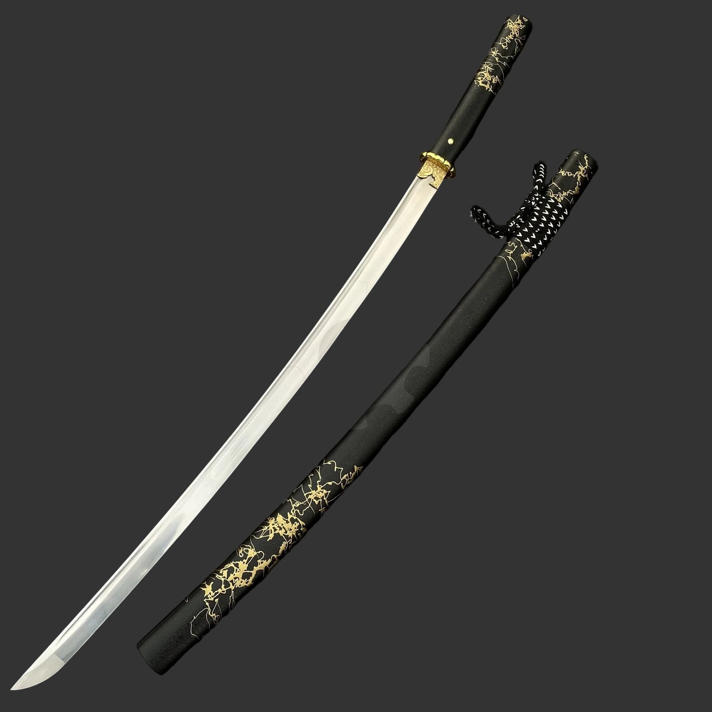 GOY Ytsu Katana Carbon Steel Forged Gilded Dawn Gilded Night Samurai Sword