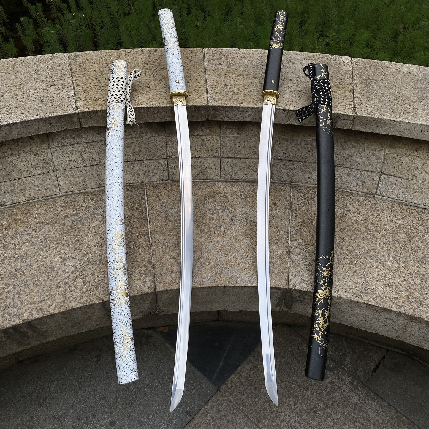 GOY Ytsu Katana Carbon Steel Forged Gilded Dawn Gilded Night Samurai Sword