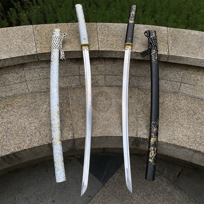 GOY Ytsu Katana Carbon Steel Forged Gilded Dawn Gilded Night Samurai Sword