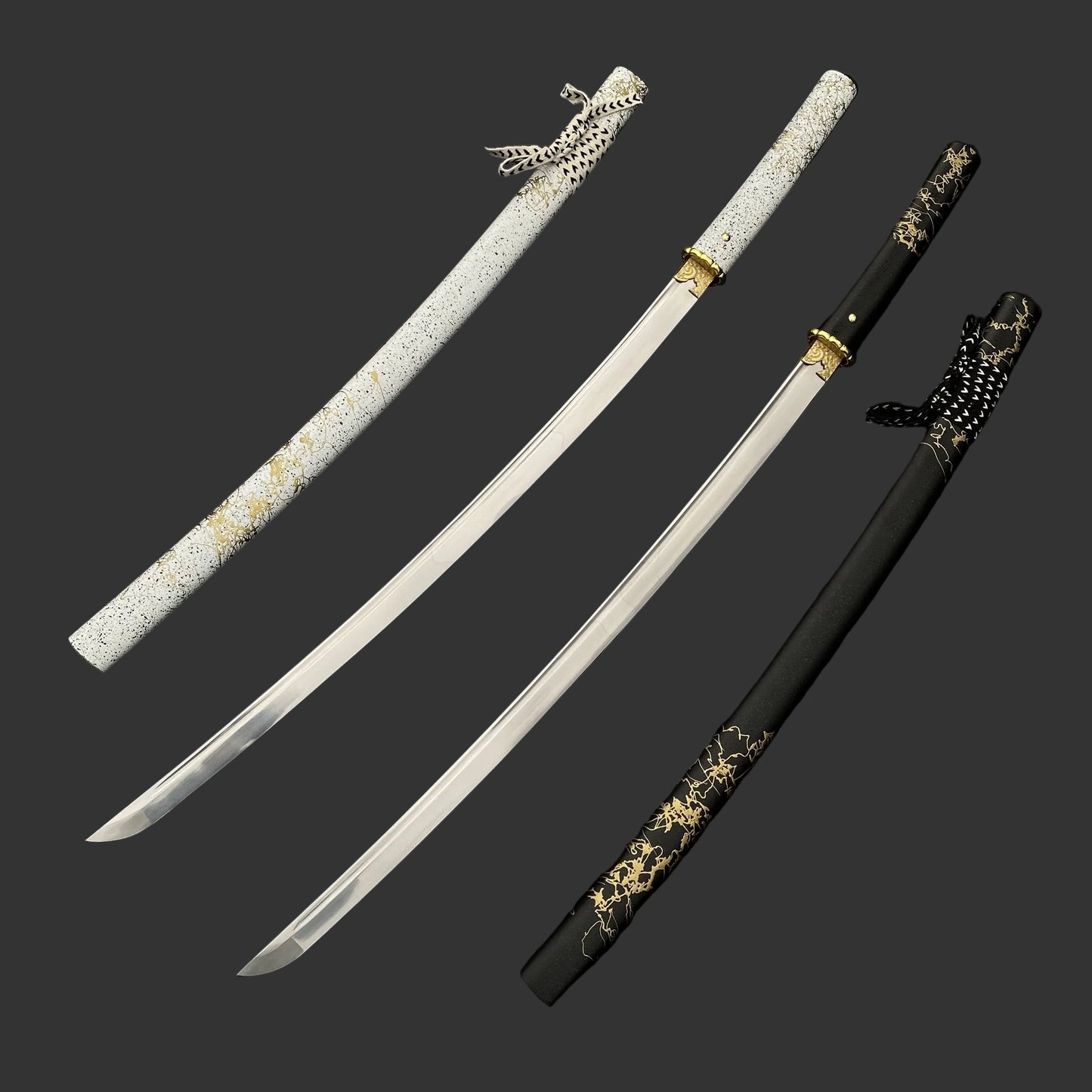 GOY Ytsu Katana Carbon Steel Forged Gilded Dawn Gilded Night Samurai Sword