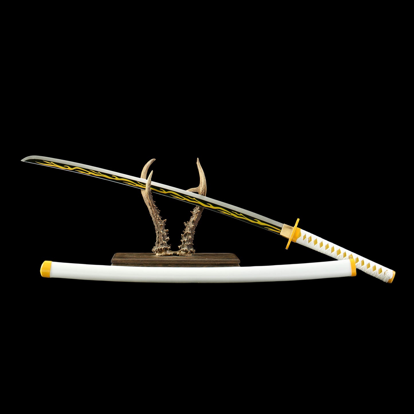 Zenitsu Agatsuma Nichirin Sword Handmade Carbon Steel Katana For Collection