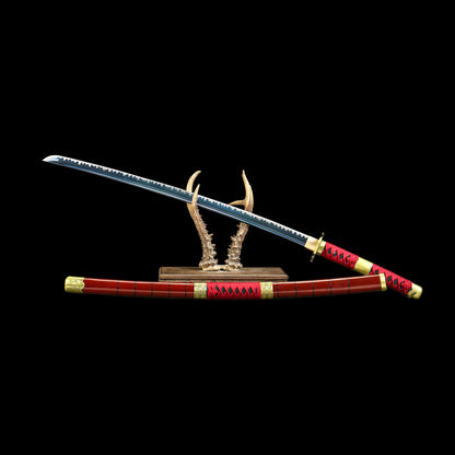 Zoro Sandai Kitetsu Katana Carbon Steel Replica For Collection