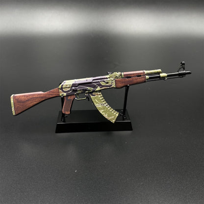 Mini AK-47 Jaguar Metal Model CS2 Game Collectible