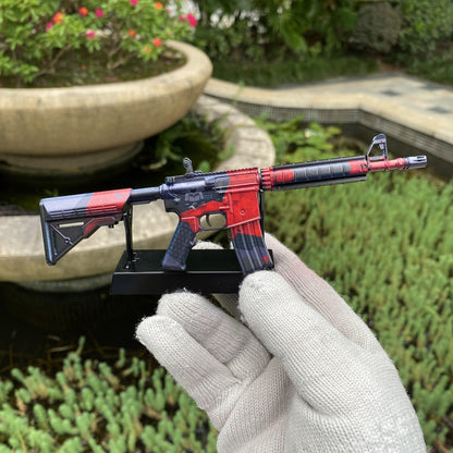 Metal Tiny CS M4A4 Evil Daimyo Gun Miniature For Collection