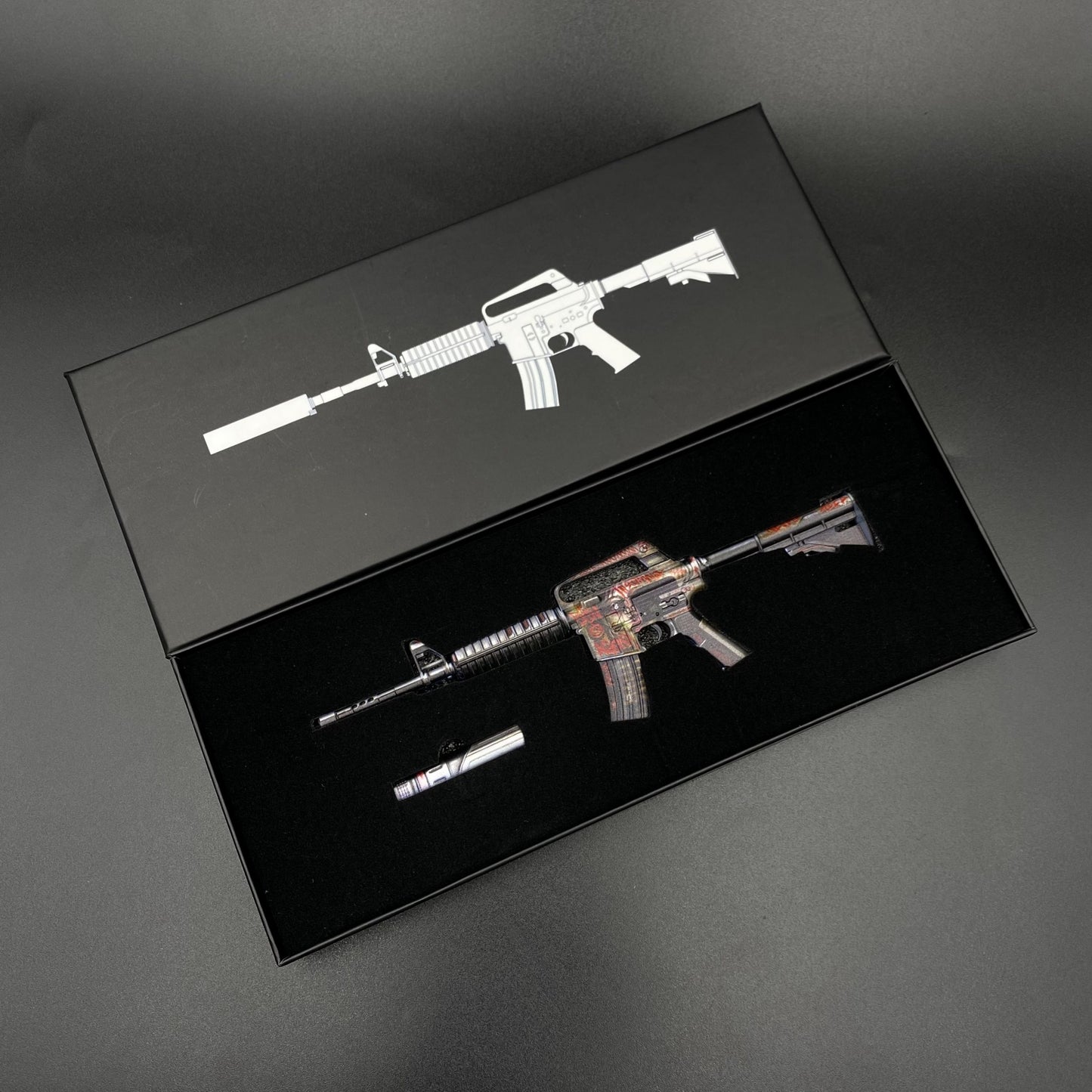 M4A1-S Night Terror Mini Metal Replica Gun for Collectible