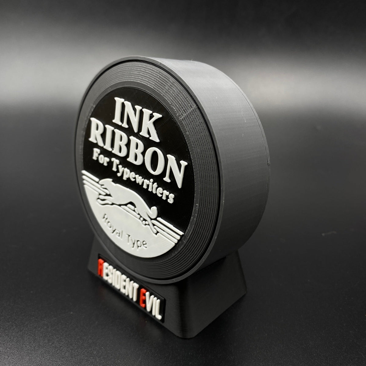 RE Ink Ribbon Speaker 3D Printed Horror Game Themed Desktop Decor Gift